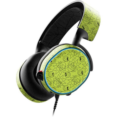 Adult Swim Rick and Morty Rick and Morty All Over Print SteelSeries Arctis 3 Skin